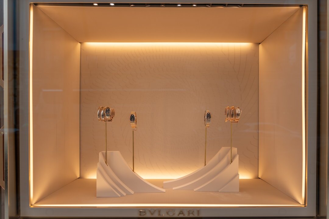 luxury jewelry showcase