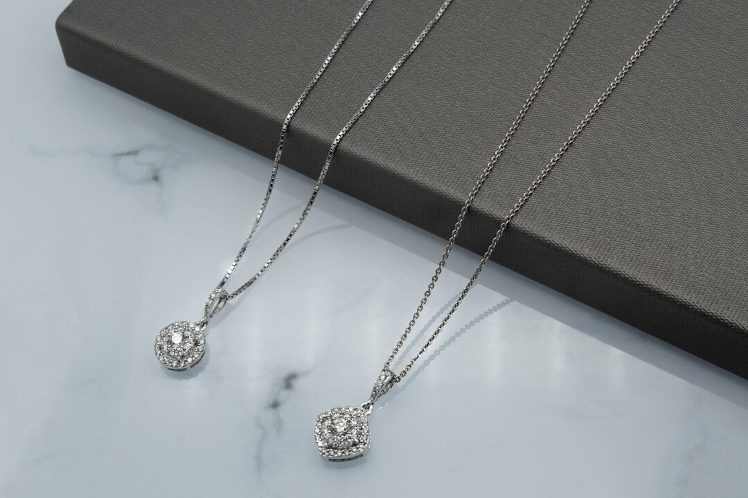 elegant diamond necklace