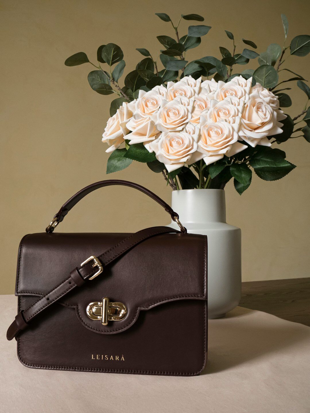 designer handbag close up